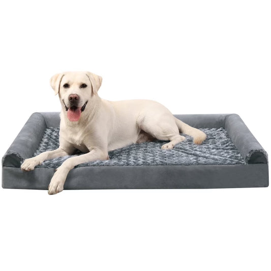 41-Inch Orthopedic Waterproof Pet Couch for Extra-Large Dogs with Memory Foam and Removable Washable Cover